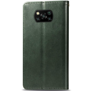 Шкіряний чохол-книжка GETMAN Gallant (PU) для Xiaomi Poco X3 NFC / Poco X3 Pro – Зелений