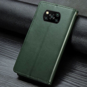 Шкіряний чохол-книжка GETMAN Gallant (PU) для Xiaomi Poco X3 NFC / Poco X3 Pro – Зелений