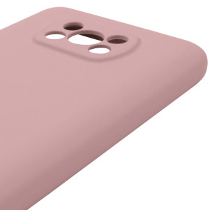 Чохол Silicone Cover Lakshmi Full Camera (AAA) для Xiaomi Poco X3 NFC / Poco X3 Pro – Рожевий