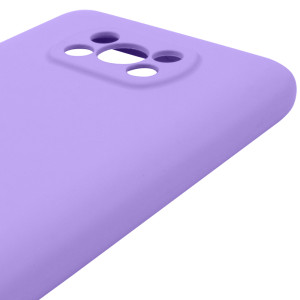 Чохол Silicone Cover Lakshmi Full Camera (AAA) для Xiaomi Poco X3 NFC / Poco X3 Pro – Бузковий