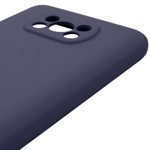 Чохол Silicone Cover Lakshmi Full Camera (AAA) для Xiaomi Poco X3 NFC / Poco X3 Pro – Темно-синій