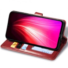 Кожаный чехол книжка GETMAN Gallant (PU) для Xiaomi Poco X3 NFC / Poco X3 Pro – Красный