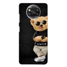 Чехлы Мишка Тедди для Xiaomi Poco X3 Pro – Мишка в очках