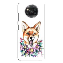 Чехлы с картинкой Лисички для Xiaomi POCO X3 Pro (VPrint) (Веселая лисичка)
