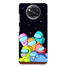 Чехол Амонг Ас для Xiaomi POCO X3 Pro (AlphaPrint) (Скины в космосе)