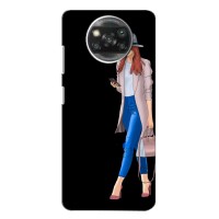 Чехол с картинкой Модные Девчонки Xiaomi Poco X3 Pro (Девушка со смартфоном)
