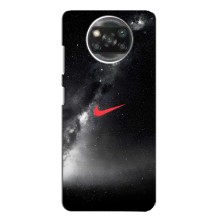 Чехол для Xiaomi POCO X3 Pro - с принтом Найк (AlphaPrint) (Найк красный)
