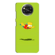 Чехол с Симпсонами для Xiaomi POCO X3 Pro (VPrint) (Барт Симпсон)