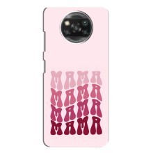 Чехлы на день мамы для Xiaomi Poco X3 Pro – Надпись мама