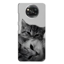 Чехол с рисунком кот на Xiaomi POCO X3 Pro (Пара котов)
