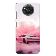 Чехол с авто Порше для Xiaomi POCO X3 Pro – Розовый Порше