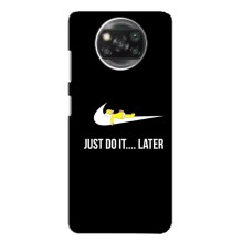 Чехол с логотипом Найк на Xiaomi POCO X3 Pro – Nike just do it