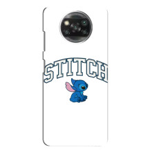 Чехол с принтом Стич на Xiaomi POCO X3 Pro – Стич лого