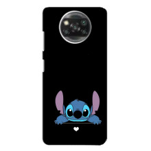 Чехол с принтом Стич на Xiaomi POCO X3 Pro – Стич на черном
