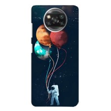 Космические Чехлы для Поко X3 Про (VPrint) (Планеты шарики)