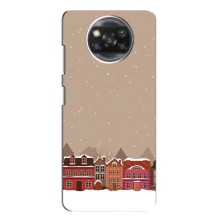 Новогодние, Праздничные Чехлы для Xiaomi POCO X3 Pro - 2024 год (Зимний город)
