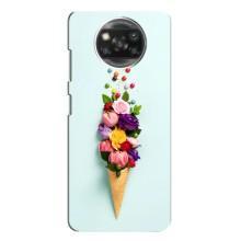 Чохли з тематикою "КВІТИ" на Xiaomi POCO X3 Pro (Квітка-морозиво)