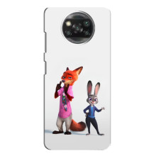 Силиконовый чехол с принтом Зоотрополіс для Xiaomi POCO X3 Pro – Джуди и Ник