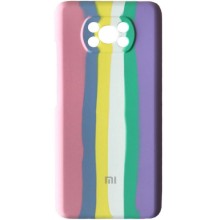 Чохол Silicone Cover Full Rainbow для Xiaomi Poco X3 NFC/Poco X3 Pro – Рожевий