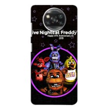 Чехлы Пять ночей с Фредди для Поко X3 (Лого Фредди)