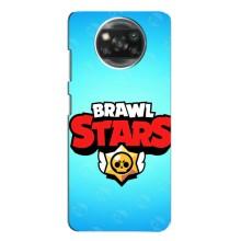 Чехлы Brawl Stars для Xiaomi POCO X3 (AlphaPrint) – Лого Бравл Старс