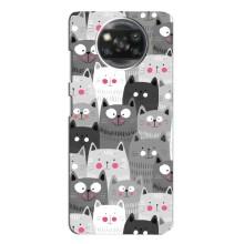 Чехлы с Котиками для Xiaomi POCO X3 (VPrint) (Рисованные котики)