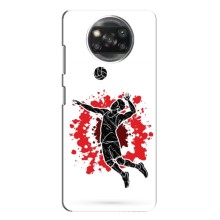 Чехлы с принтом Спортивная тематика для Xiaomi Poco X3 (Волейболист)