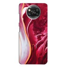 Чехол для Сяоми Поко X3 - с принтом (Дизайнерские) (AlphaPrint) (Мрамор красный)