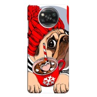 Бампер для Xiaomi Poco X3 с картинкой "Песики" – Грустная собака