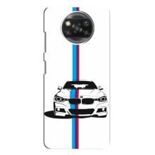 Чехол для Сяоми Поко X3 - с принтом БМВ (AlphaPrint) – Машина БМВ