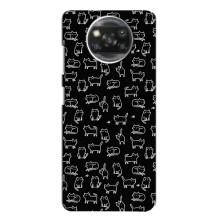 Чехол с принтом для Xiaomi POCO X3 (AlphaPrint) Модные коты (Меленькие котики)