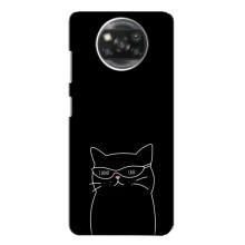Чехол с рисунком кот на Xiaomi POCO X3 – Равнодушный кот