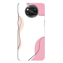 Чехол цветочный дизайн для Xiaomi POCO X3 – Розовый фон