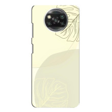 Чехол цветочный дизайн для Xiaomi POCO X3 – Зелёный фон