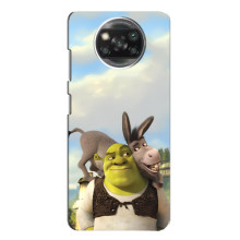 Чохол з мультфільмом Шрек на Xiaomi POCO X3 – Шрек і осел