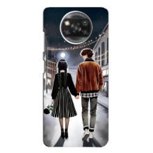 Чехол с дизайном Венздей 2 на Xiaomi POCO X3 – Уэнсдей и Тайлер