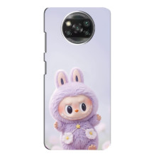 Чохол з принтом Лабубу для Xiaomi POCO X3 – Фіолетовий Лабубу