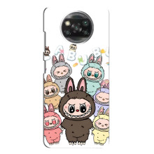 Чохол з принтом Лабубу для Xiaomi POCO X3