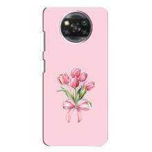 Чехол с розовым рисунком для Xiaomi POCO X3 – Букет цветов