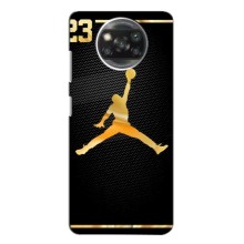Силиконовый Чехол Nike Air Jordan на Поко X3 (Джордан 23)