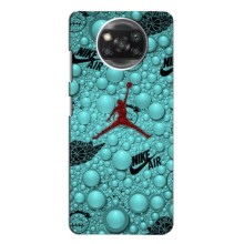 Силиконовый Чехол Nike Air Jordan на Поко X3 (Джордан Найк)