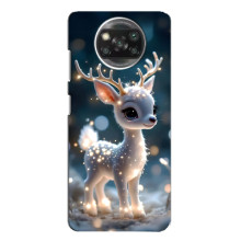 Яскравий чохол для Xiaomi POCO X3 з Зимові Оленята – Блискуче оленятко