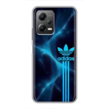 Чехлы Адидас для Xiaomi POCO X5 (5G) (AlphaPrint) (Синий Адидас)