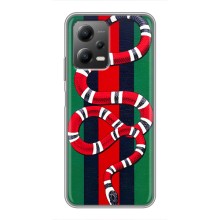 Чехлы ГУЧЧИ для Поко Х5 (5Джи) (AlphaPrint) (Gucci змия)