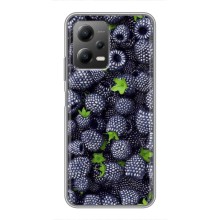 Чехлы с Фруктами для Xiaomi POCO X5 (5G) (VPrint) (Ежевика)