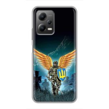 Чехлы с картинкой ЗСУ для Xiaomi POCO X5 (5G) (AlphaPrint) (Солдат ЗСУ)