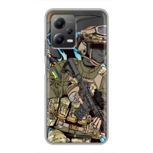 Чехлы с картинкой ЗСУ для Xiaomi POCO X5 (5G) (AlphaPrint) (Воїн ЗСУ)