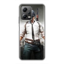 Чехол PUBG для Поко Х5 (5Джи) (AlphaPrint) (Пабг мен)