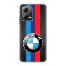 Чехол для Поко Х5 (5Джи) - с принтом БМВ (AlphaPrint) (Лого BMW)