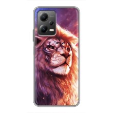 Чехол со Львом для Xiaomi POCO X5 (5G) (VPrint) (Красочный Лев)